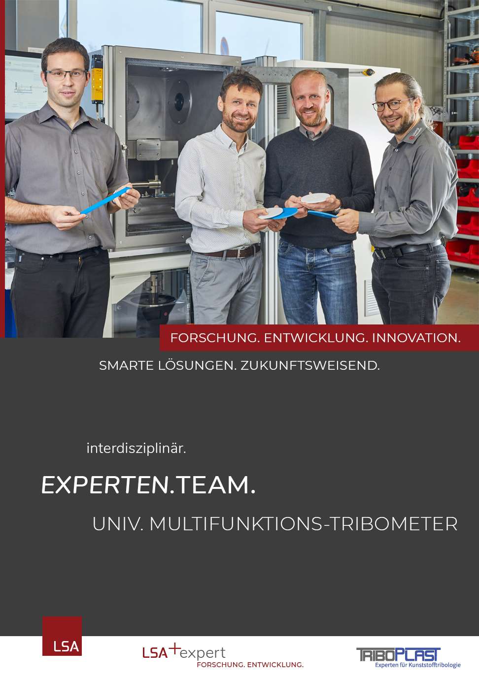 Interdisziplinaeres Expertenteam | Multifunktions-Tribometer | LSA GmbH | Triboplast GmbH