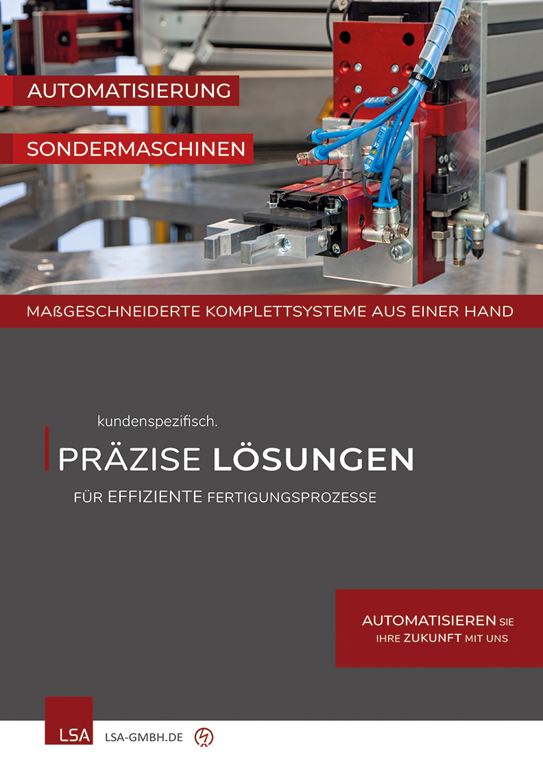 LSA GmbH Flyer Automatisierung Sondermaschinen